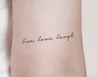 Live Laugh Love Tattoos  Tattoo Designs Tattoo Pictures  Page 2