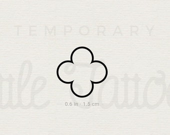 Quatrefoil Temporary Tattoo set of 3 - Etsy