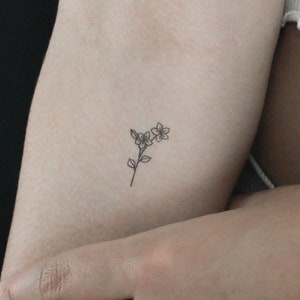 Tiny Flowers Temporary Tattoo (Set of 3)
