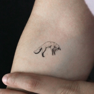Tatuaggio temporaneo di volpe subacquea (set di 3)