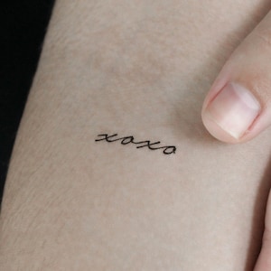 Xoxo tatuaggio temporaneo (set di 3)