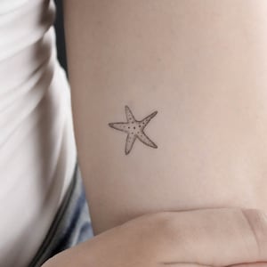 Seestern temporäres Tattoo (3er Set)