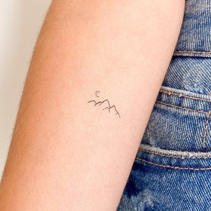 Small Mountain Temporary Tattoo (Set of 3)