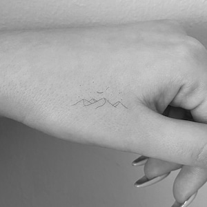 Sleeping Mountain Temporary Tattoo by EMBA (Set of 3)