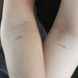 Sister Temporary Tattoo (Set of 3)