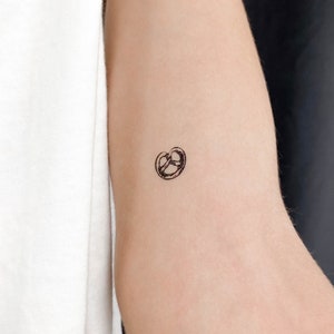 Pretzel Temporary Tattoo (Set of 3)