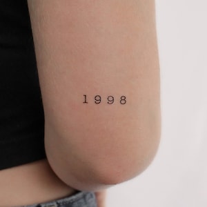1998 Birth Year Temporary Tattoo (Set of 3)