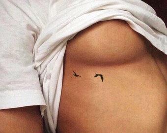 Flying Birds Tattoo Etsy