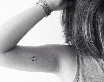 Sheep Tattoo Etsy