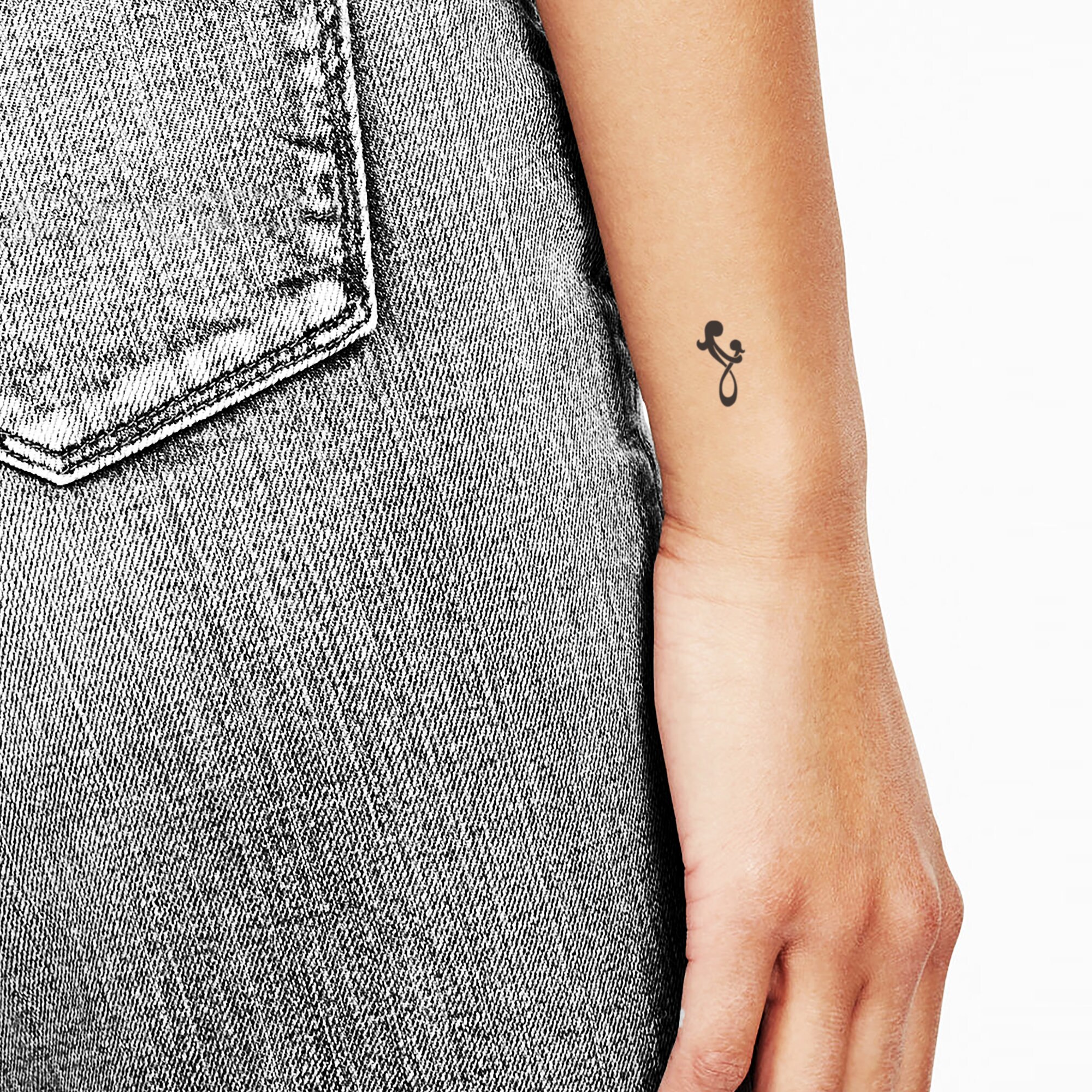 Kleines Mutter &amp; Tochter Symbol Temporäres Tattoo 3er Set Etsy