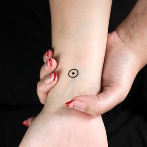 Solar Planetary Symbol Temporary Tattoo (Set of 3)