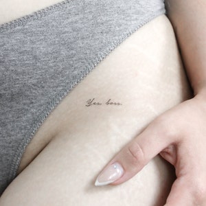 Yes, Boss Temporary Tattoo (Set of 3)