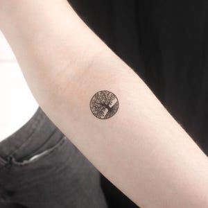 Tijdelijke tattoo levensboom (set van 3)