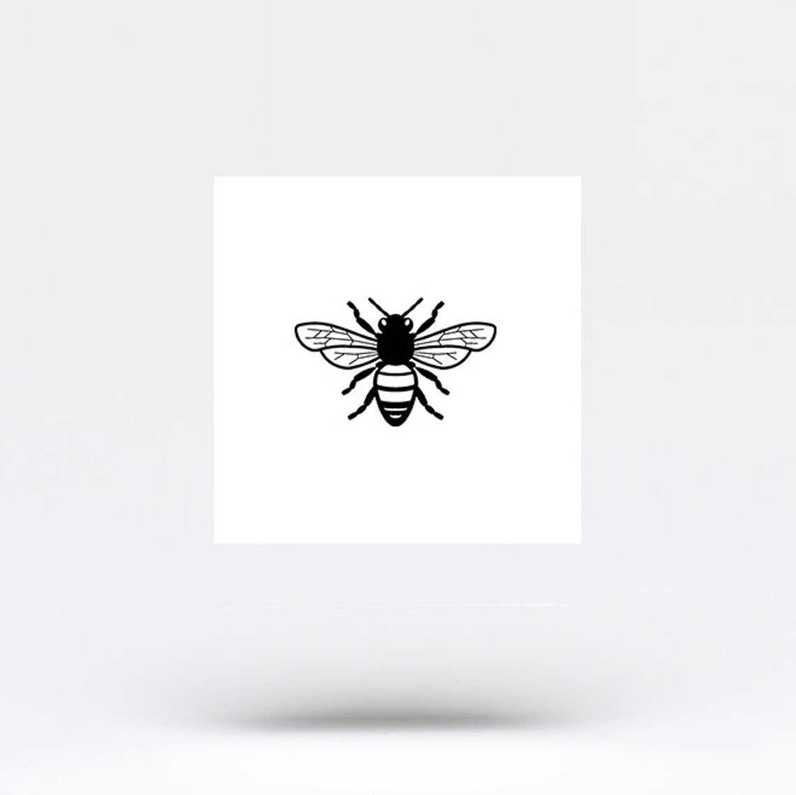 Bee Temporary Tattoo set of 3 Etsy