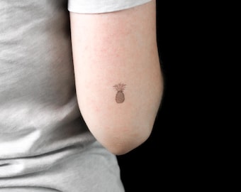 Tatuagem Temporária de Abacaxi (Conjunto de 3)