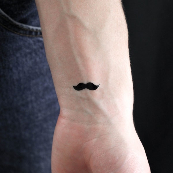 Tatouage temporaire moustache (lot de 3)