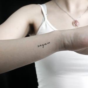 Vegan Temporary Tattoo (Set of 3)