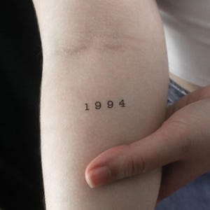 1994 Birth Year Temporary Tattoo (Set of 3)