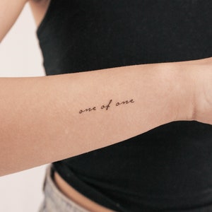 One Of One temporäres Tattoo (3er Set)