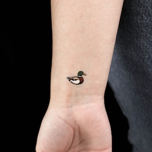 Male Duck Temporary Tattoo (Set of 3)