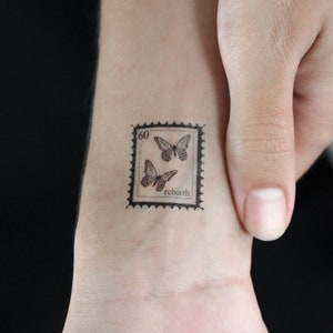 Tatuaggio Temporaneo Timbro Farfalla (Set di 3)