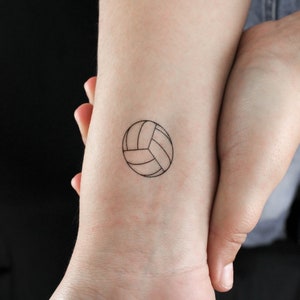 Volleyball Temporary Tattoo (Set of 3)