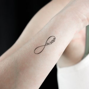 Infinity Sister Temporary Tattoo (Set of 3)