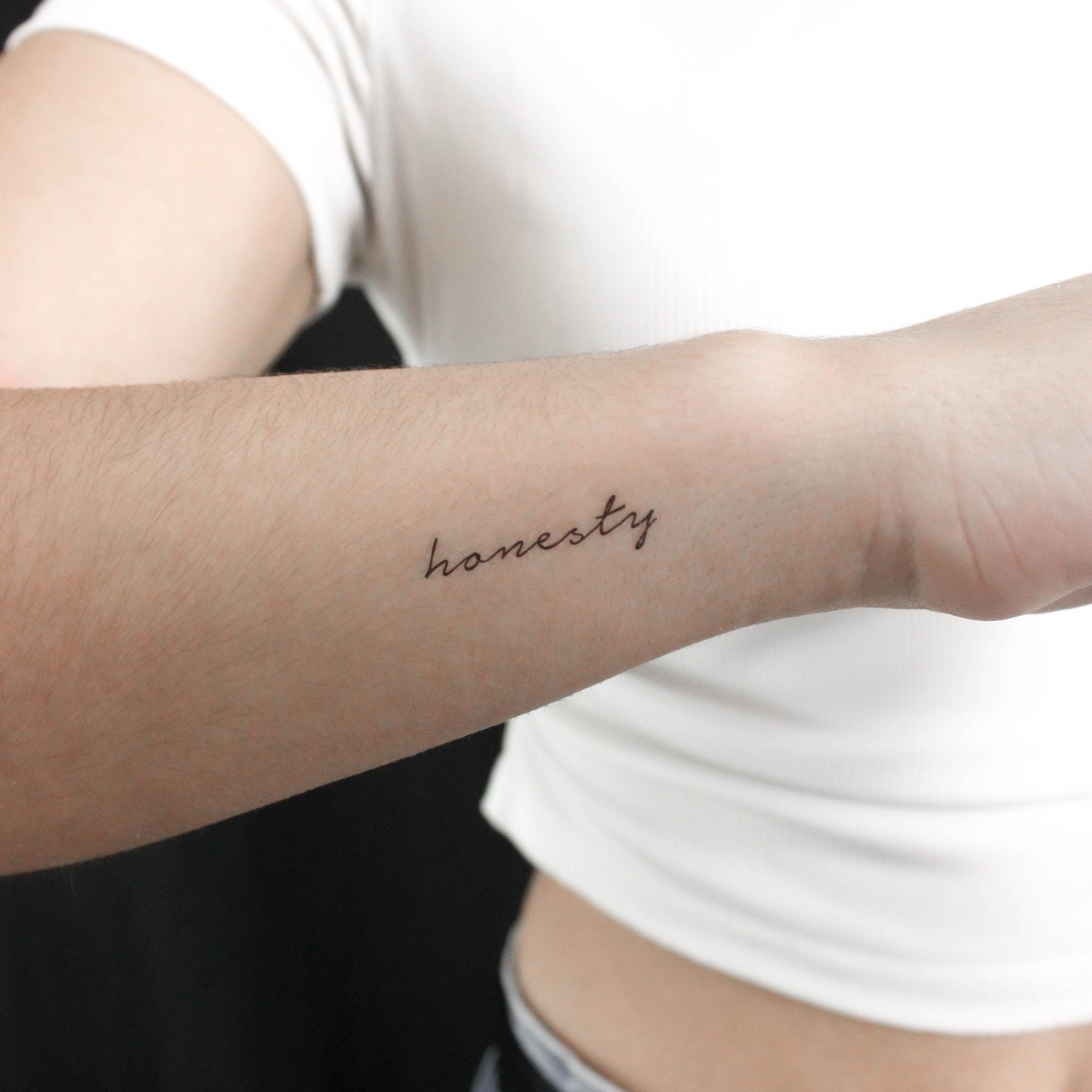 Honesty Temporary Tattoo (set of 3) - Etsy, image size:2000x2000
