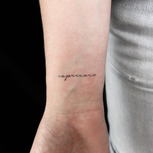 Tatuaggio Temporaneo Capricorno (Set di 3)