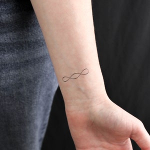 Double Infinity Symbol Temporary Tattoo (Set of 3)