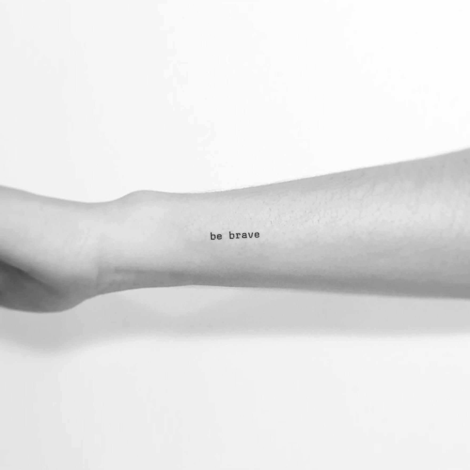 Be brave tattoo by patmysz kraków  Tattoogridnet