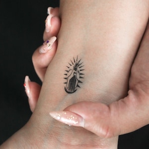 Tatuaje Temporal Nuestra Señora De Guadalupe (Conjunto de 3)