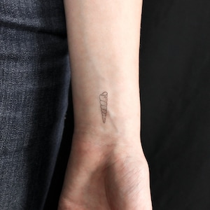 Auger Shell Temporary Tattoo (Set of 3)