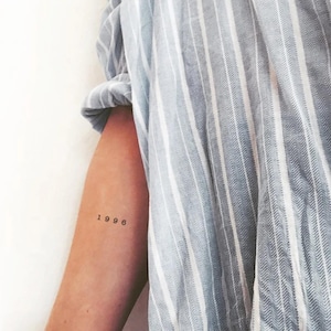 1996 Birth Year Temporary Tattoo (Set of 3)