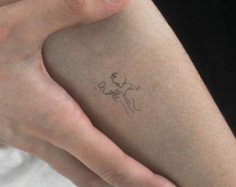 cigarette tattoo Cigarette Temporary Tattoo (set of 3)