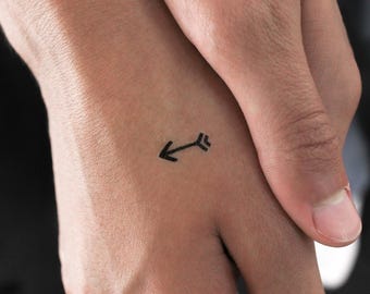 Tatuaje temporal de pequeña flecha (juego de 3)