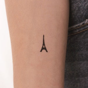 Tatuaggio temporaneo della Torre Eiffel (set di 3)