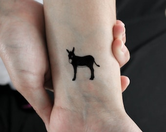 Tatuagem Temporária de Burro (Conjunto de 3)