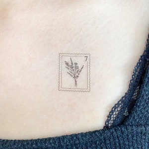 Bouquet timbro tatuaggio temporaneo (Set di 3)