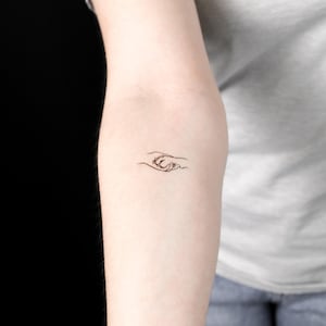 Tillfällig tatuering med hand och hundtass, handslag (set om 3)