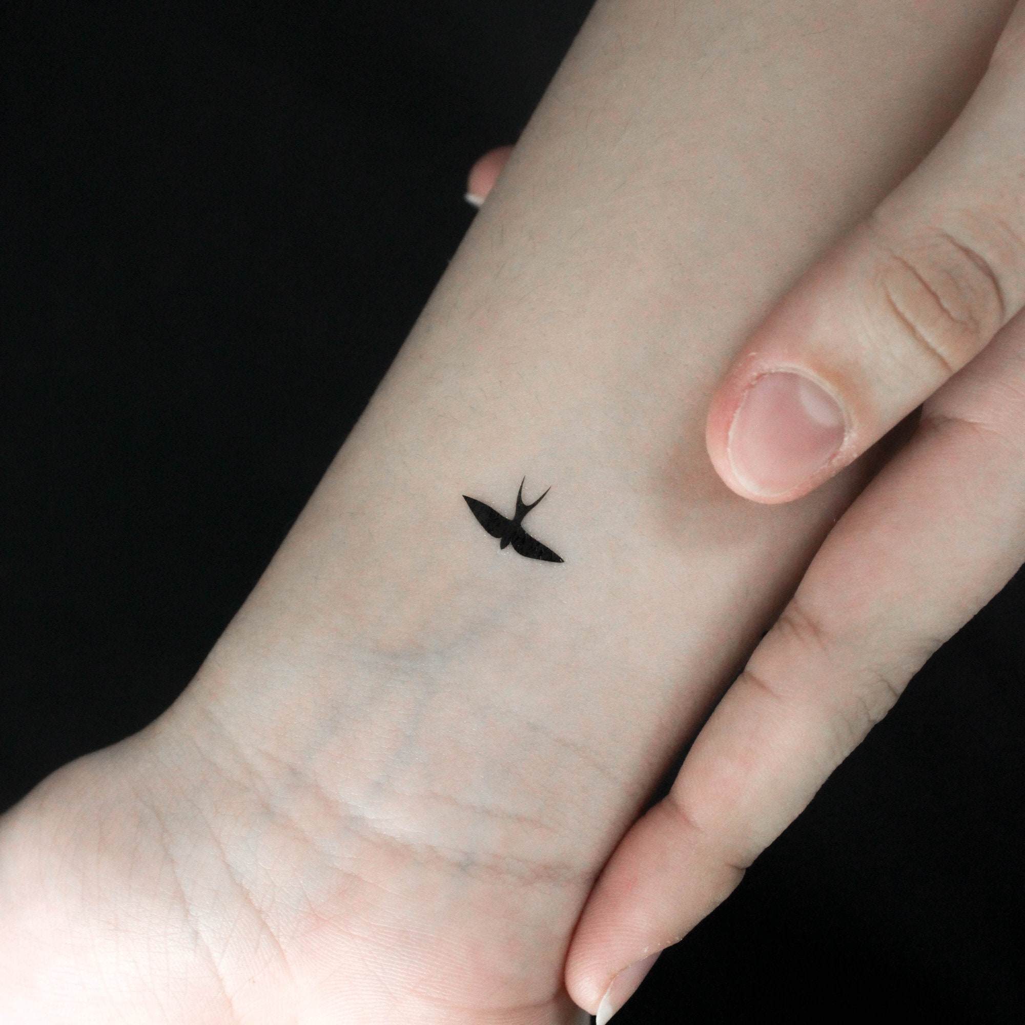 Barn Swallow Temporary Tattoo (set of 3) - Etsy Israel, image size:2000x2000