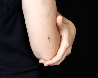 Little Unalome Temporary Tattoo (Set of 3)