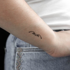 Mom Is An Angel Symbol Temporary Tattoo (Set of 3)
