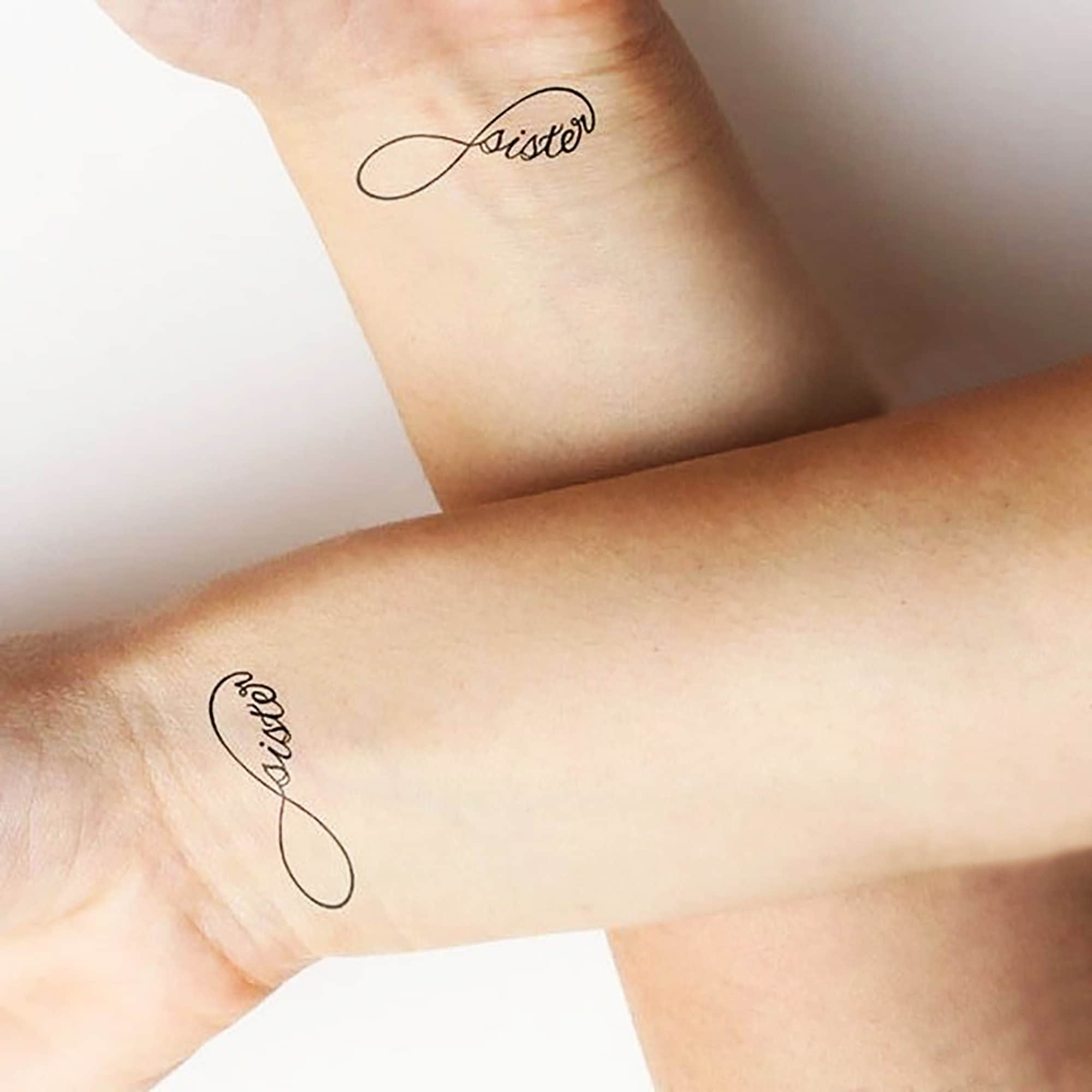 Infinity Sister Tattoo - Etsy Infinity Sister Tattoo - Etsy