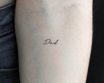 Dad Temporary Tattoo (Set of 3)