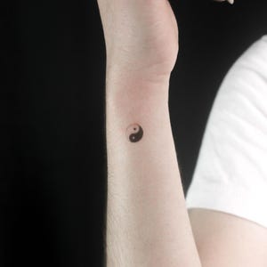Yin Yang Temporäre Tattoo (3er Set)