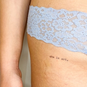 She Is Art Tijdelijke Tattoo (Set van 3)