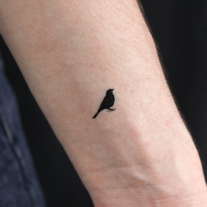 Standing Bird Temporary Tattoo (Set of 3)