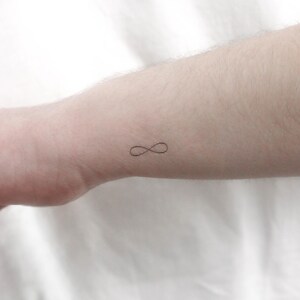 Winziges Infinity Symbol temporäres Tattoo (3er Set)