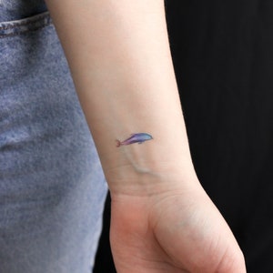 Piccolo delfino di Ann Lilya tatuaggio temporaneo (set di 3)